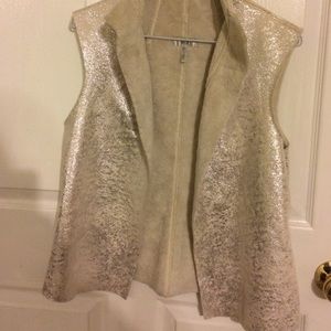 Metro Glittery Furry Vest